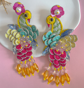 Peacock Royale Earrings – A Little Drama, A Lot of Glam! 💙