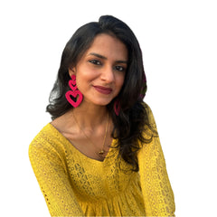 Pink Heat Drops Earrings – Three Hearts, One Flirty Vibe! 💖🔥