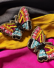Multicoloured Butterfly Earing