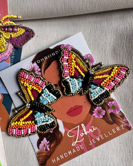Multicoloured Butterfly Earing