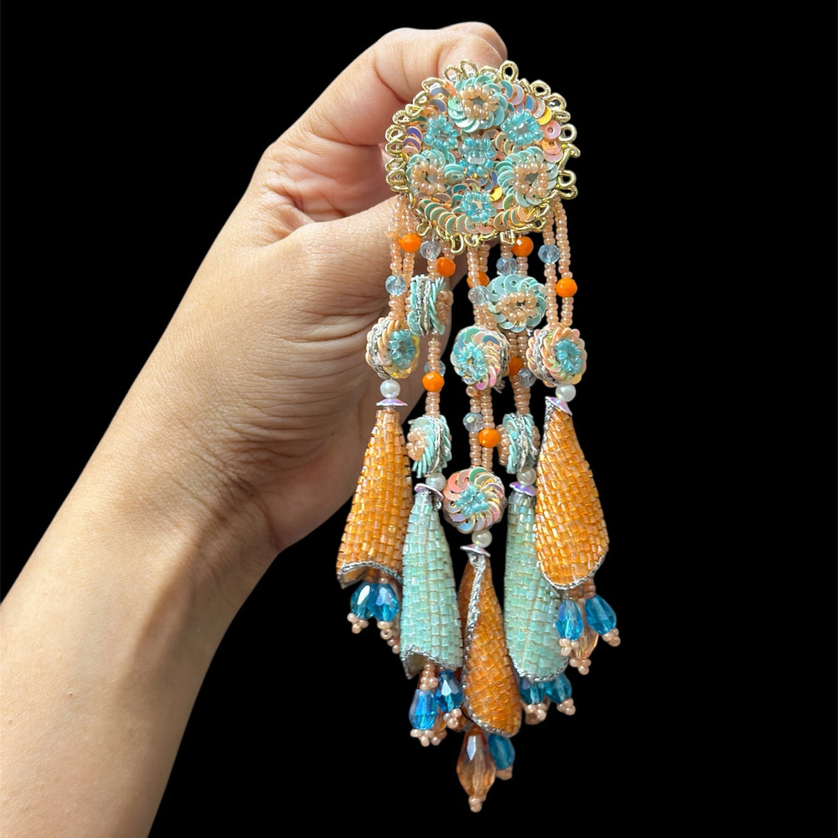 Floral Cascade Danglers